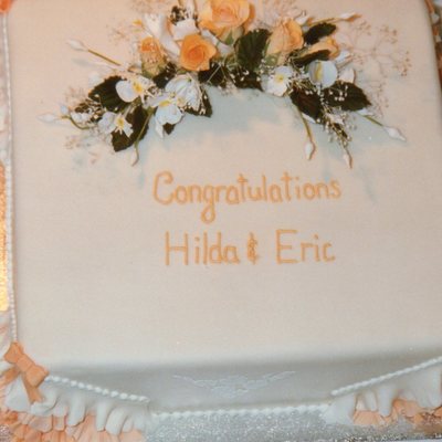 Golden Anniversary Cake