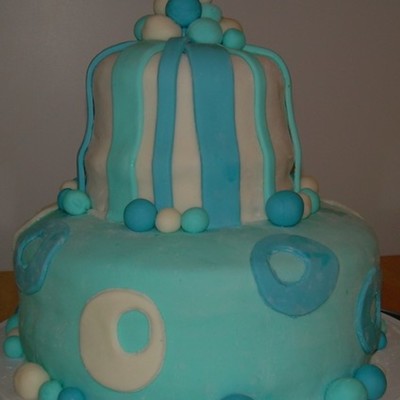 Birthday Cake In Blue