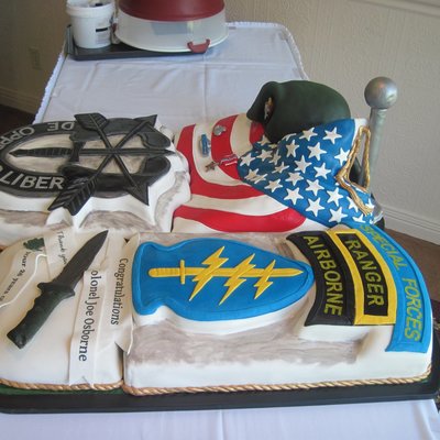 Colonel Retirement Cake