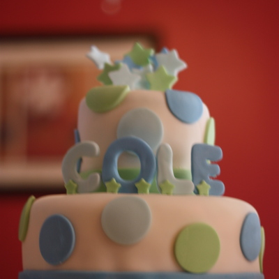 Baby Cole Shower Cake