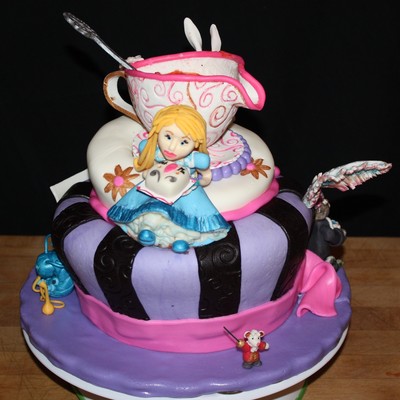Alice In Wonderland Birthday Cake