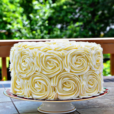 Rose Cake With Heart Inside!