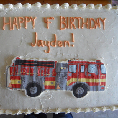 Firetruck Cake
