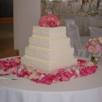 Square Wedding Cake