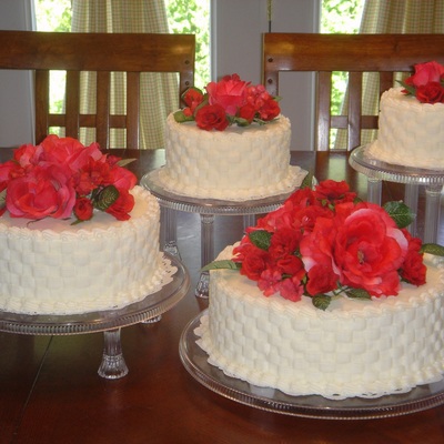 Multiple Cakes For Anniversary Open House