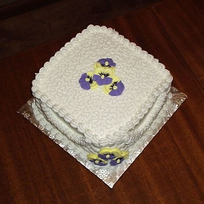 Pansy Anniversary Cake