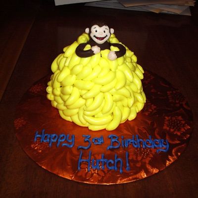 Curious George In A Banana Pile