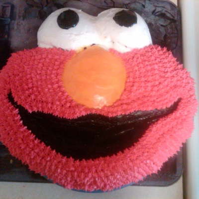 Elmo Smash Cake