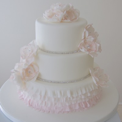 Soft Pink Skirt W. Flowers