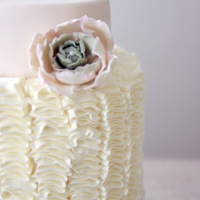 Ruffles Cake W. Cabbage Flower