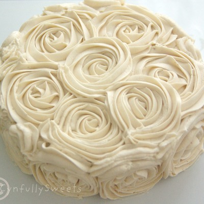 Blueberry & Maple Syrup Rose Cake