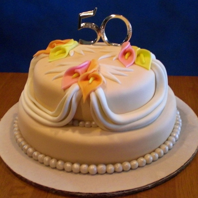 50Th Wedding Anniversary Cake