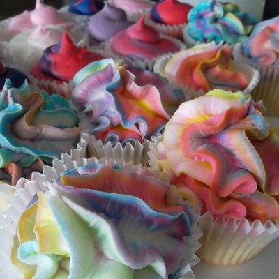 Rainbow Cupcakes