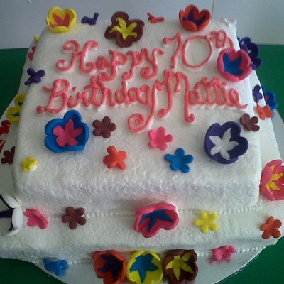 2 Tier Tropical Cake