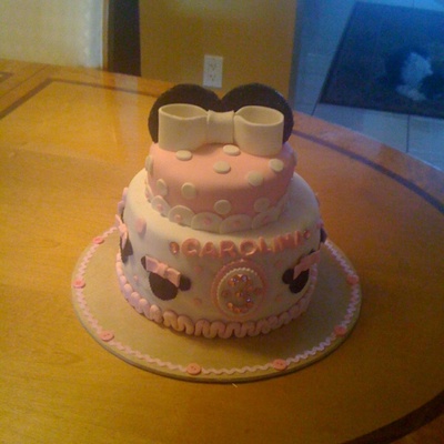 Girly Minnie Cake