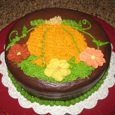 All Chocolate Pumpkin Cake