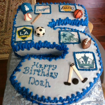 Child's All Sport Birthday Cake