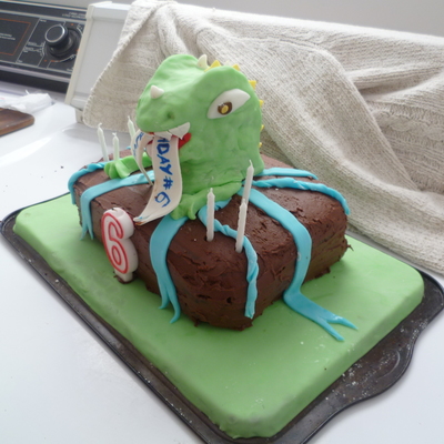A Dinosaur Birthday Cake