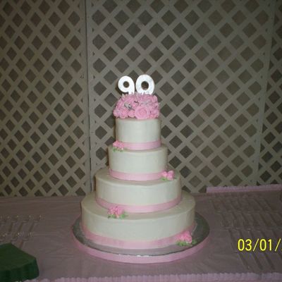 Aunt Pauline's 90Th Birthday Cake