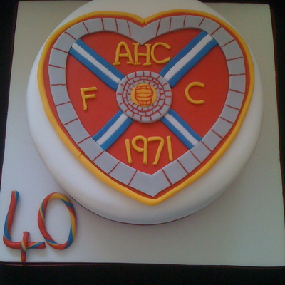 Heart Of Midlothian Cake