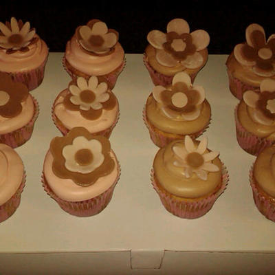 Pink And Brown Cupcakes