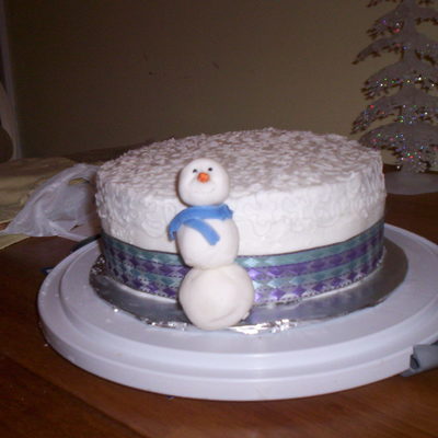 Snowman Cake