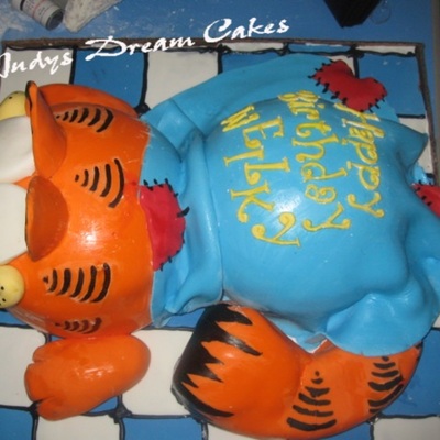 Garfield Birthday Cake
