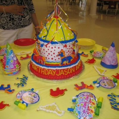 Jason's Carousel Birthday Cake