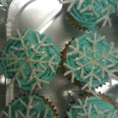 Snow-Frosted Cupcakes