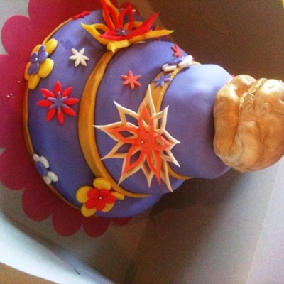 Birthday Cake With Buddha On Top