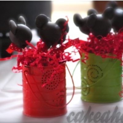 Mickey Mouse Silhouette Brownie Pops