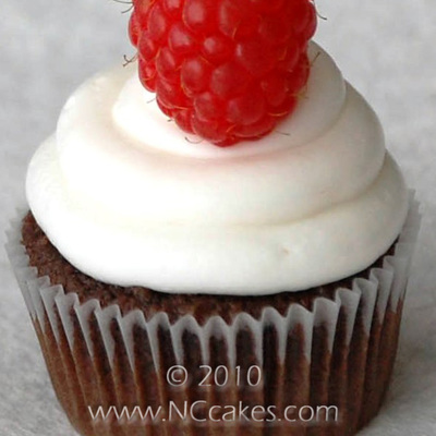 Double Chocolate Raspberry Cupcake