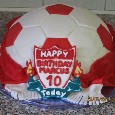 Liverpool Footie Cake