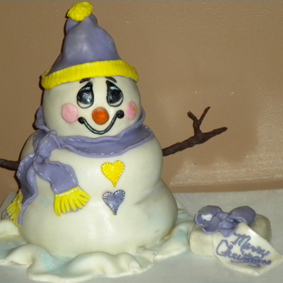 Snowman Cake