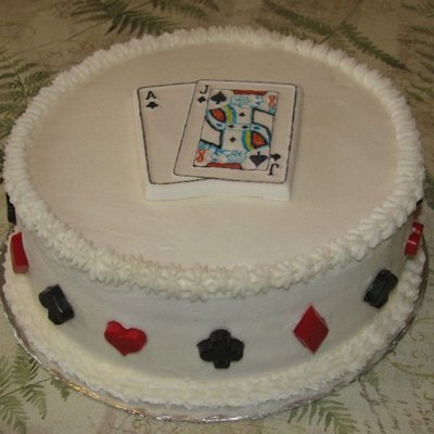 Poker Cake