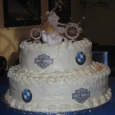 Harley Bmw Wedding Cake