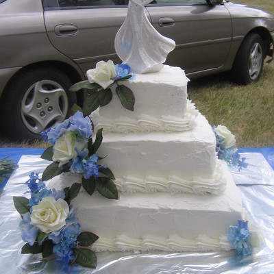 Wedding Cake In Blue