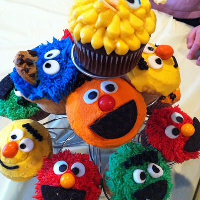 Sesame Cupcakes