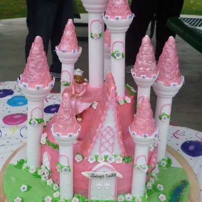 Pretty And Pink Princess Cake