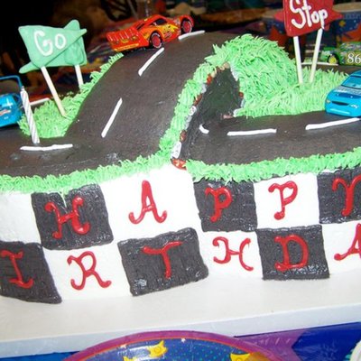 Race Cars Cake