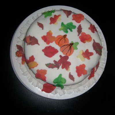 Fall Leaves Cake