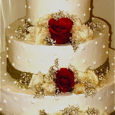 Round Wedding Cake