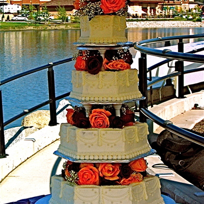 Hexagon Wedding Cake