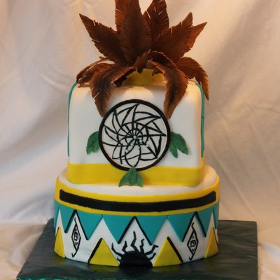 Native American Birthday Cake