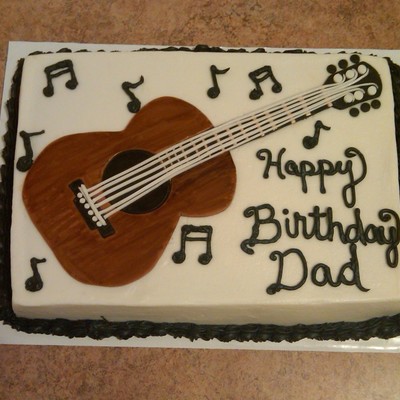 Guitar Sheet Cake