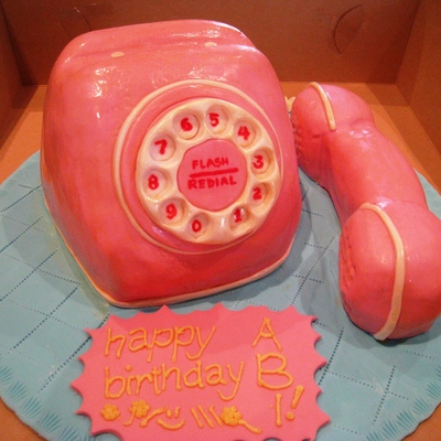 Vintage Phone Cake