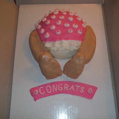 Baby Bottom Cake