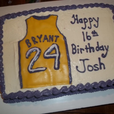 Kobe Bryant Birthday Cake