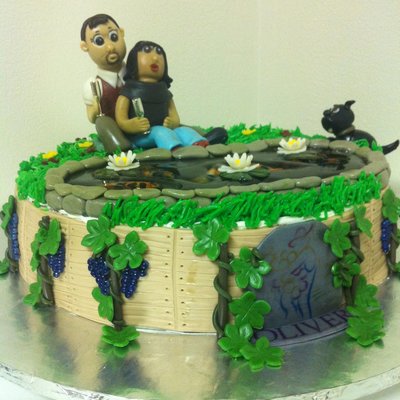 Oliver Winery Inspired Cake