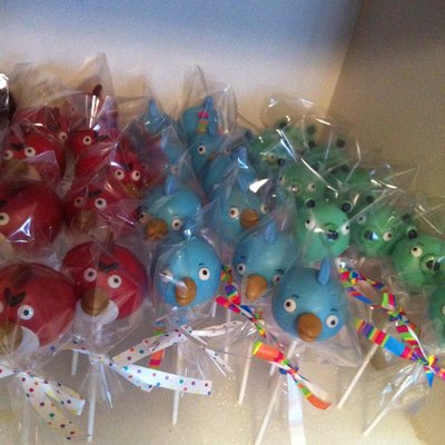 Angry Birds Cake Pops
